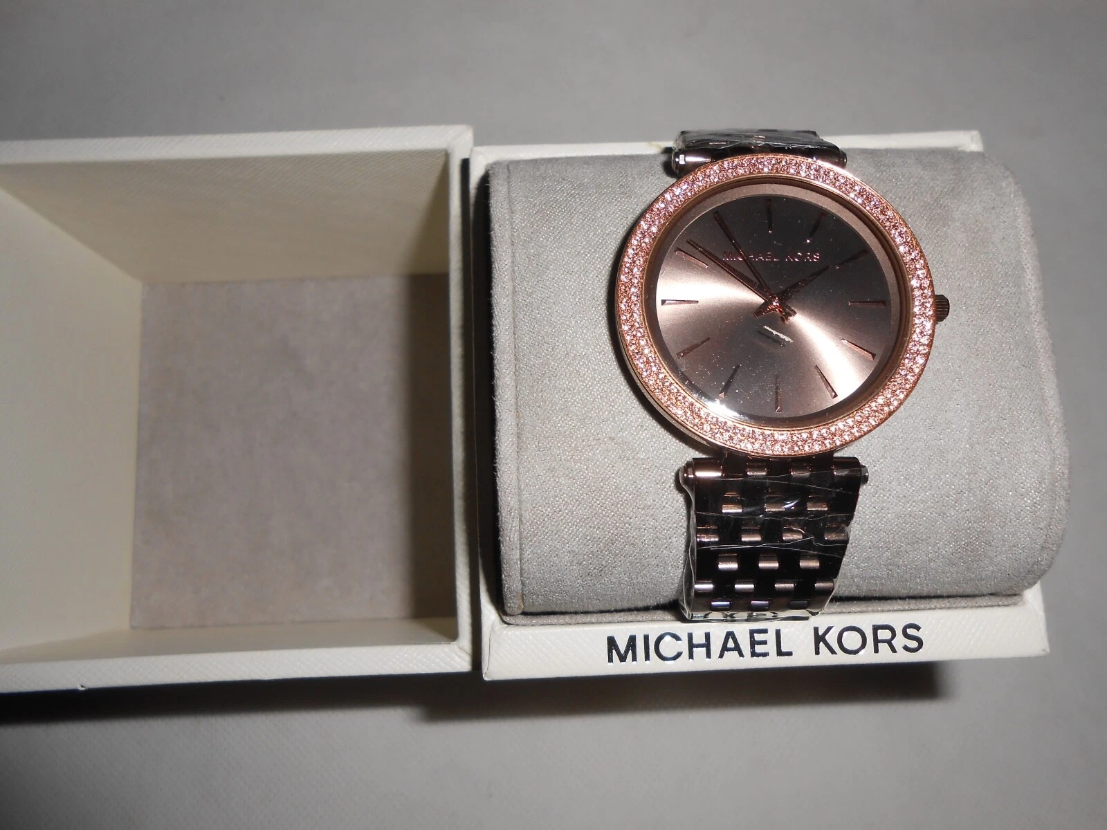 Nuovo orologio Michael Kors donna tonalità cioccolato acciaio inox prezzo consigliato 279€