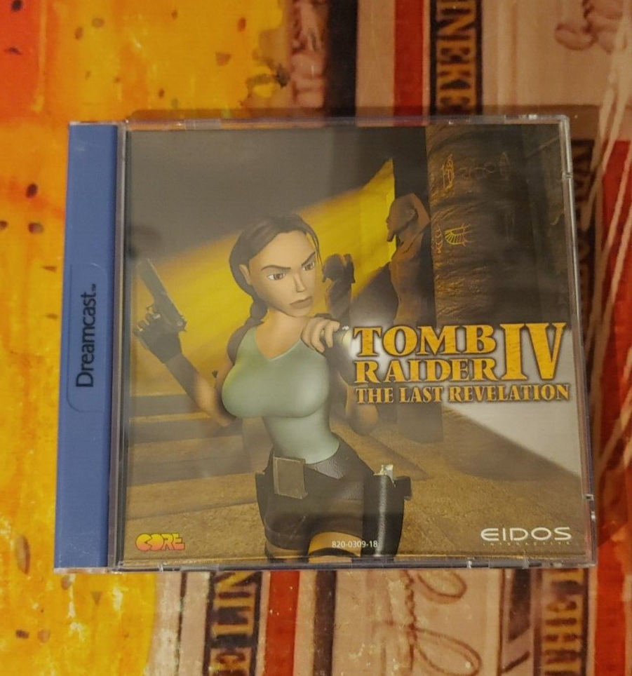 Tomb Raider IV  (Sega Dreamcast, 2000) works classic (Disc, Manual, Box) CIB
