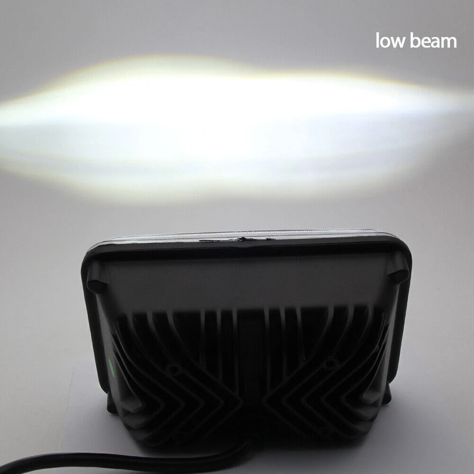 Pair 4x6" LED Headlights Halo DRL Hi-Lo Beam For Chevrolet S10 1995-1997 Blazer Foto 3 de 4