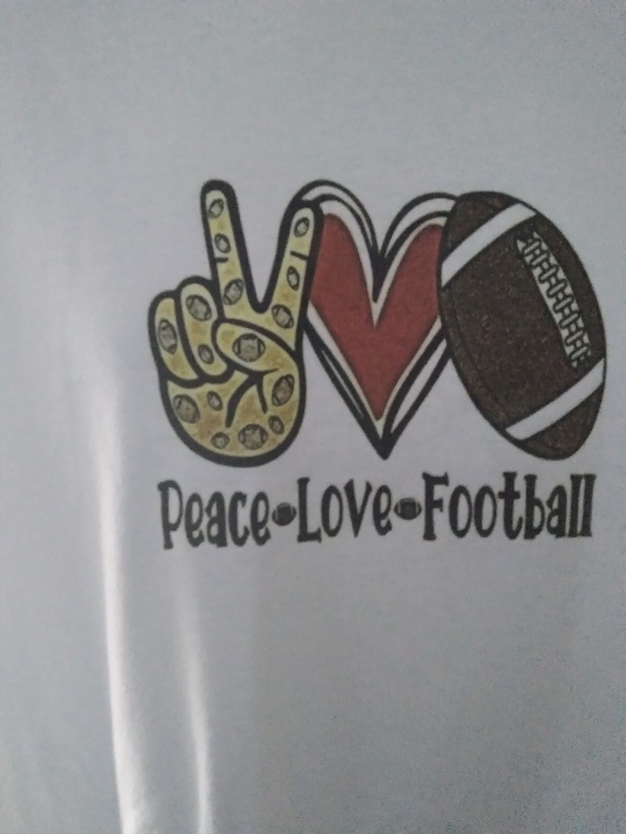 トップス ACCESS PEACE L/S FOOTBALL SHIRTS PEACE LOVE FOOTBALL MENS T -SHIRT SIZE 2X LARGE NEW | eBay
