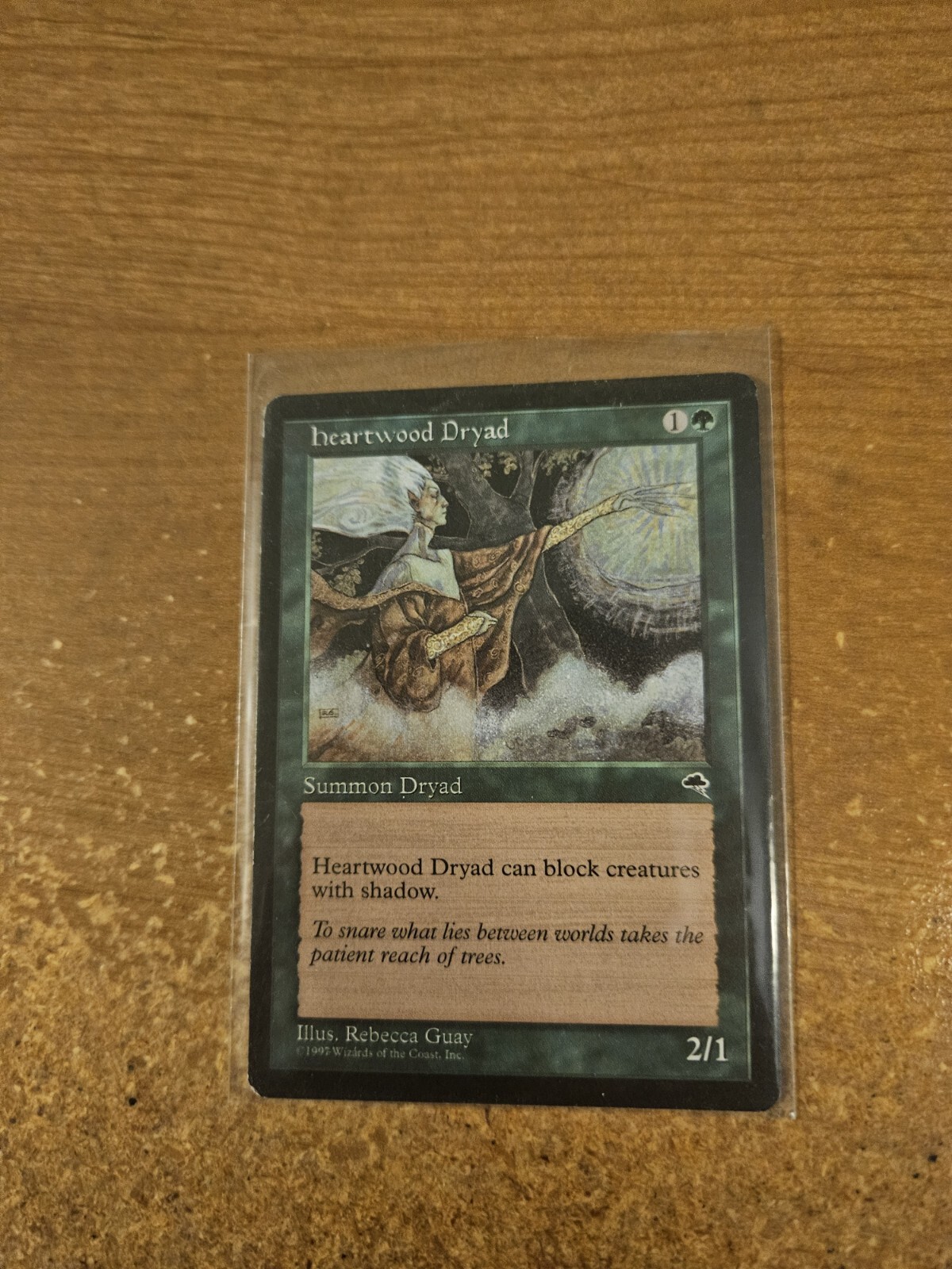 MAGIC THE GATHERING TEMPEST HEARTWOOD DRYAD LIGHTLY PLAYED