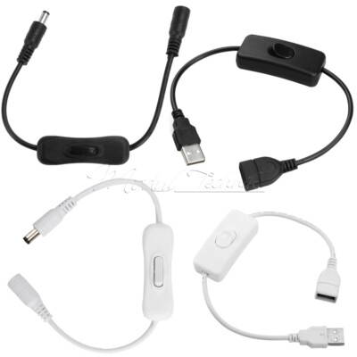 USB/DC button Male to Female On/Off Power Switch Night Light Fan Switch Cable