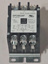 IRP DP34024F Definite Purpose 3 Pole Contactor 40FLA 24VAC replaces 42CF35AJ NOS