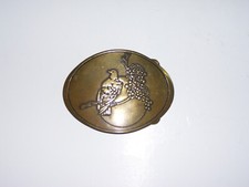 Vintage Solid Brass Hipster Hippy Belt Buckle