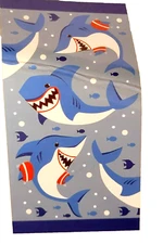 Sharks w/Floaters Kids Bath Pool Beach Towel 28" x 58" 100% Cotton NWT NEW