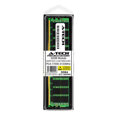 DDR4-2133MHz 32GBメモリ(16GBx2) 32GB DDR4 2133MHz PC4-17000L LRDIMM (HP J9P84AA Equivalent) Server
