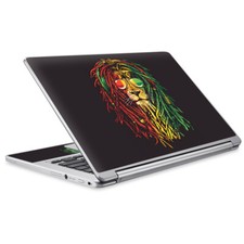 Skins for Acer Chromebook R-13 Decals wrap Rasta Dread Lion Irie
