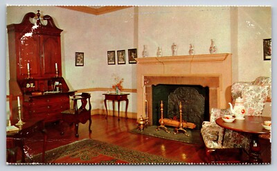General Washington's Living & Dining Room Ford Mansion Vintage Postcard