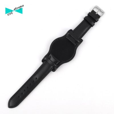 Cinturino Non Originale Cuoio Volanato Nero Tipo IWC Pilota 22/18 - Foto 4