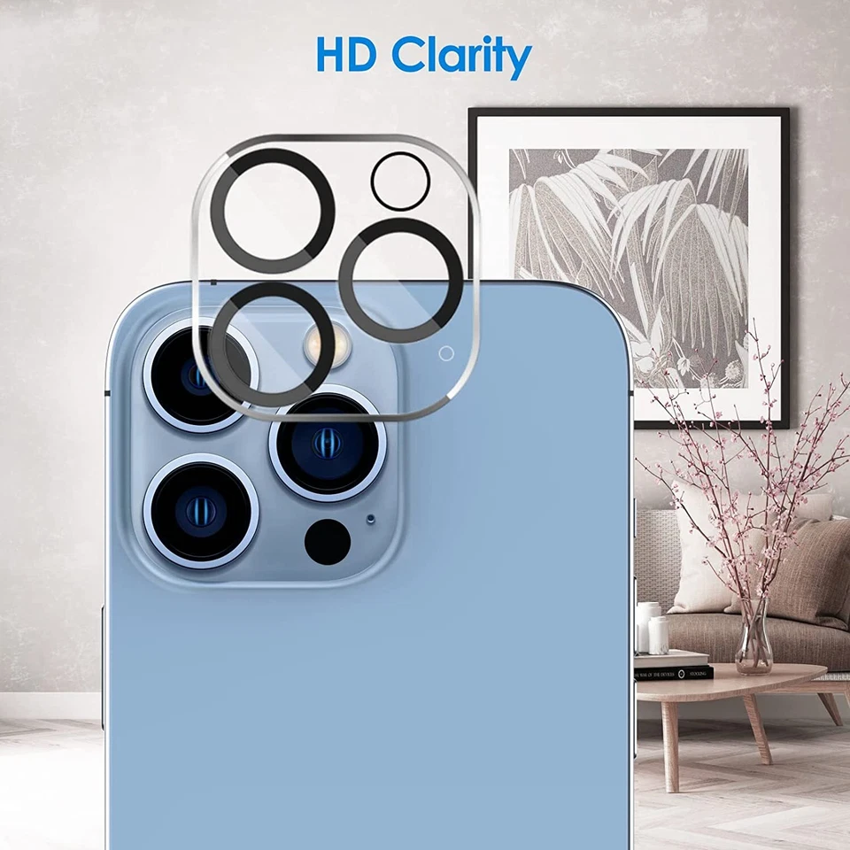 Protector de lente de cámara para iPhone 15 14 13 12 11 Pro Max Min cubierta de vidrio templado Foto 4 de 4