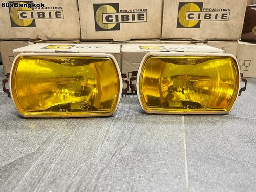 CIBIE IODE 95 FOG LIGHT PROJECTEURS Yellow lens 2 Pcs. NOS Made in France - Picture 2 of 9