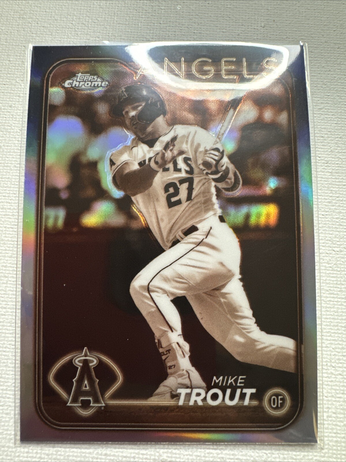 2024 Topps Chrome Mike Trout Sepia Refractor #200