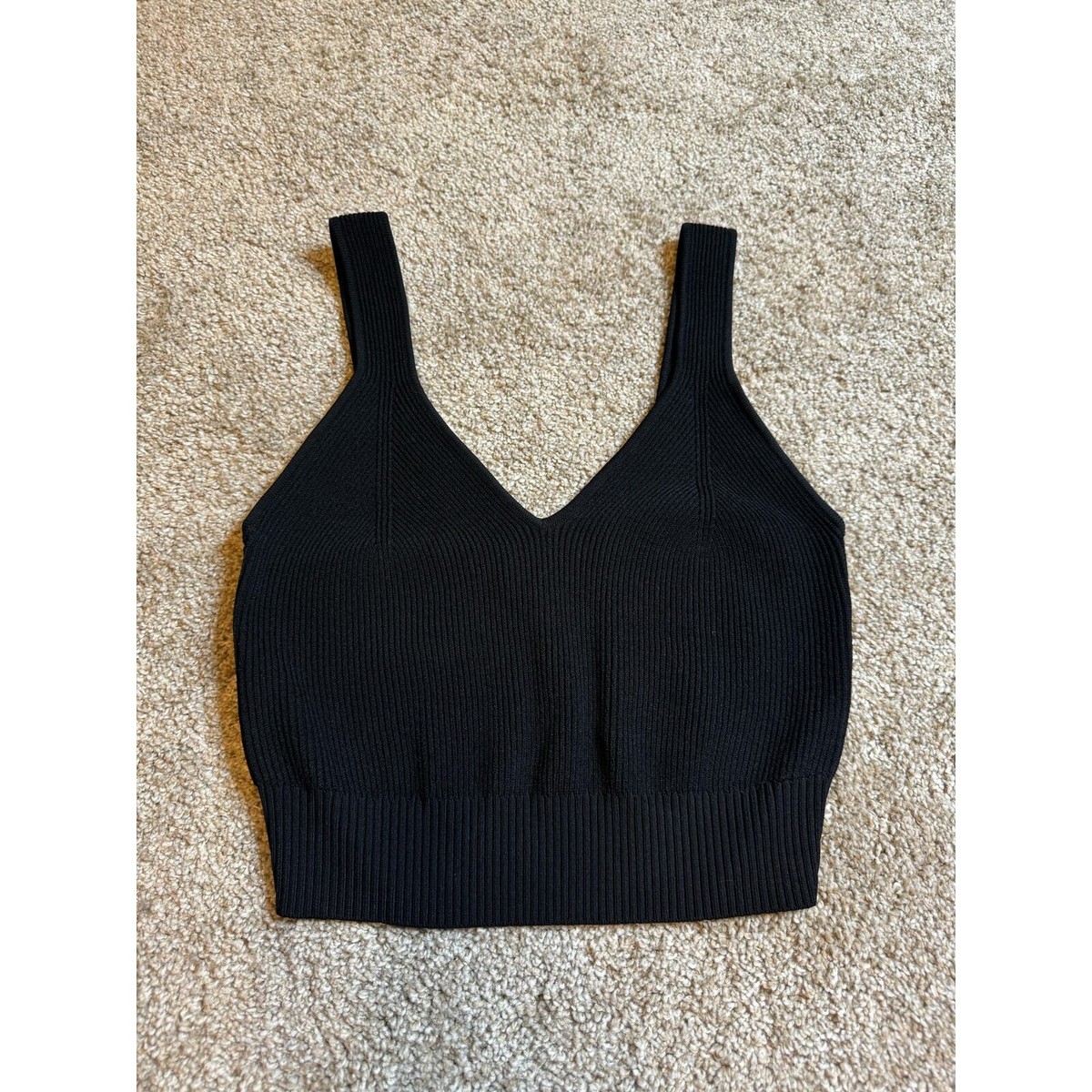Re/Done 90s Ribbed Crop Top Size M View 3