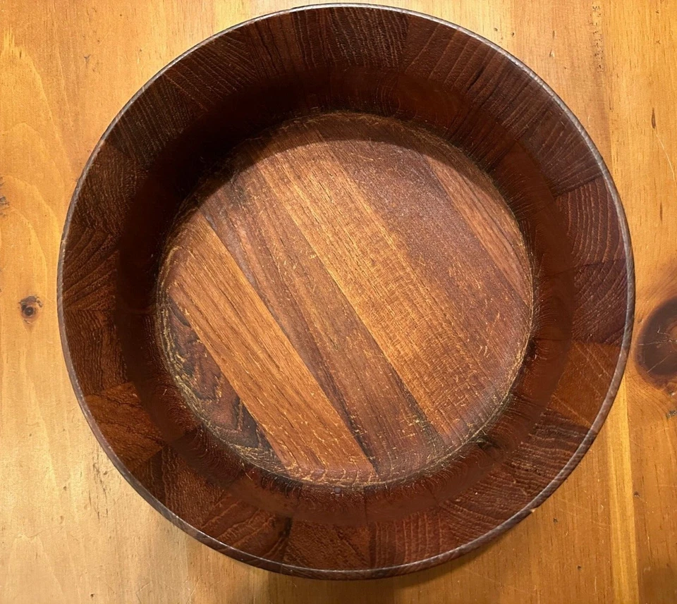 Ensaladera vintage de teca Dansk 10,5" Foto 3 de 4