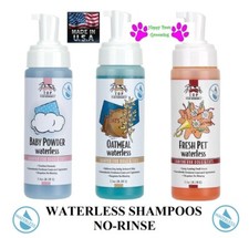 TOP PERFORMANCE Pro Quality Pet Dog Cat Grooming WATERLESS SHAMPOO*USA MADE FOAM