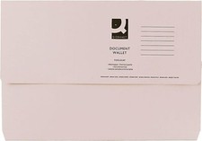 Image of Q-Connect (PACK OF 50) Document Wallet Foolscap Buff KF23010 *FREE DELIVERY*