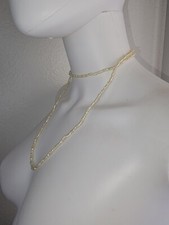 Vintage Freshwater Rice Pearl Necklace Long Strand