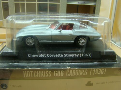 CHEVROLET CORVETTE STINGRAY 1963 1/43 IXO Auto Plus Neuf Boite d'Origine - Photo 1/3