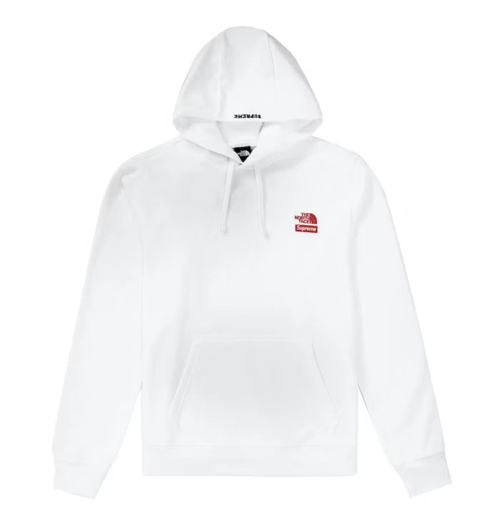SUPREME THE NORTH FACE STATUE OF LIBERTY HOODED SWEATSHIRT WHITE