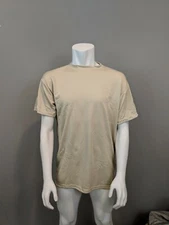 US Military Issue Desert Sand Quick Dry Moisture Wicking Polyester T-Shirt XL