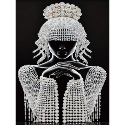 5D DIY Partial Special Shaped Drill Diamond Painting Kit Elegant Lady ...