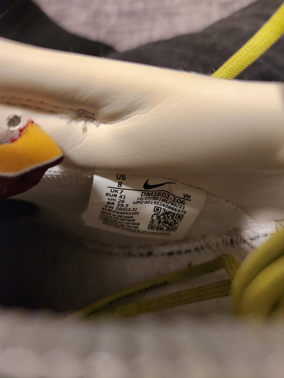 OFF WHITE X NIKE Taglia 8 Nike Off White x Dunk Low Lotto 08 di 50