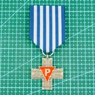 4201 WW2 RP AUSCHWITZ HOLOCAUST SURVIVOR CROSS MEDAL POLAND JEWISH