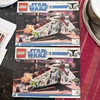 LEGO Star Wars Republic Attack Gunship 7676 INSTRUCTION MANUALS ONLY 1 & 2