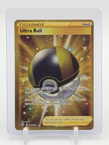 ULTRA BALL 2022 POKEMON BRILLIANT STARS GOLD SECRET RARE #186/172 Q5677