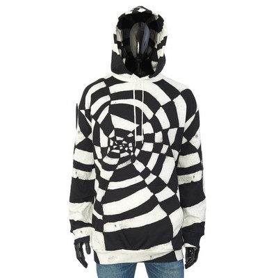 CELINE x HARRY WYLD 1200 $ weißer Baumwollfleece-Hoodie - ''Spider''-Druck,...