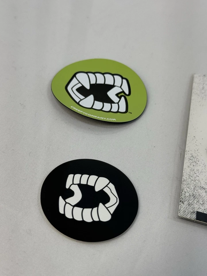 CREEPY CO I'm Out Tombstone Patch Gothic Halloween Horror + Stickers - Image 3 of 4