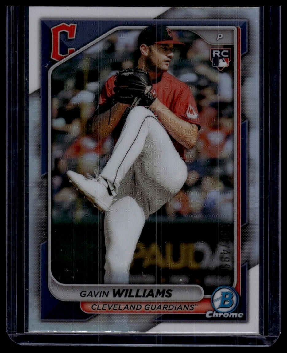 2024 Bowman Chrome #77 Gavin Williams Refractors #/499