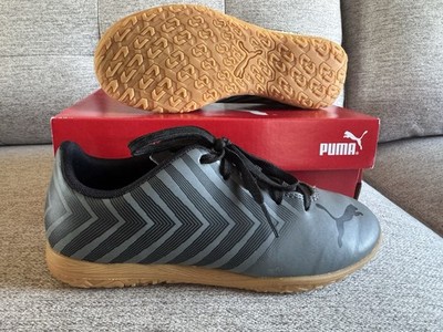 PUMA TACTO II IT Jr Indoor Soccer Shoes Black-Castlerock US Size 2
