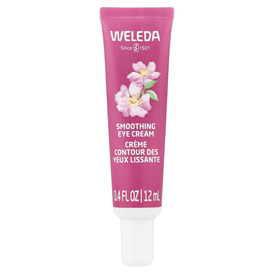 Smoothing Eye Cream, Wild Rose & White Tea, Fragrance Free, 0.4 fl oz (12 ml)