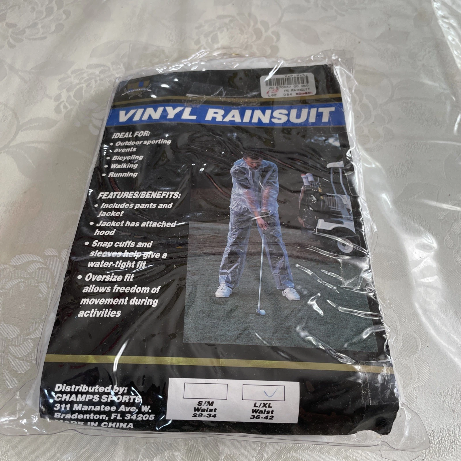Champs Sports Clear Vinyl Rain Suit Vintage 90s Small/Medium Pants Hooded Jacket
Opens in a new wind