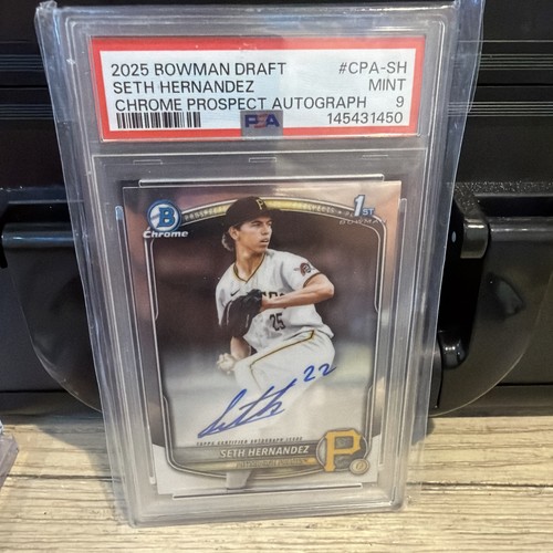 Seth Hernandez #CPA-SH 2025 Bowman Draft Chrome Prospect Autograph card