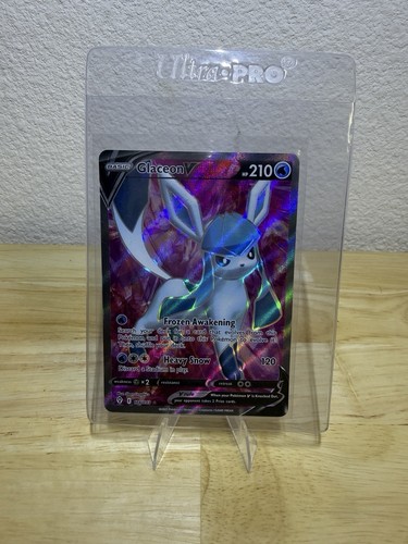 Pokémon Glaceon V Full Art 174/203 Evolving Skies SWSH07 Holo English