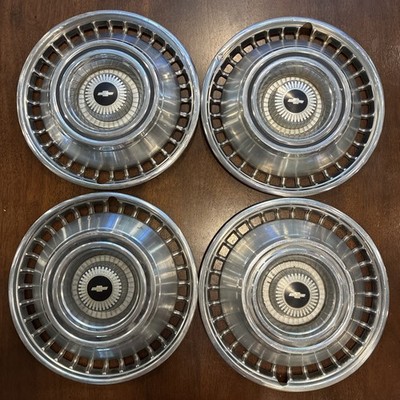 4 Vintage OEM 1965 65 Chevy II Nova 14'' Hubcap Wheel Cover Original Cap