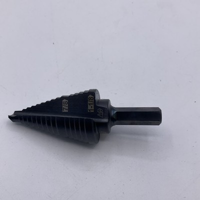 Klein Tools KTSB11 Double Fluted Step Drill Bit 7/8'' Inch & 1-1/8'' Inch #1