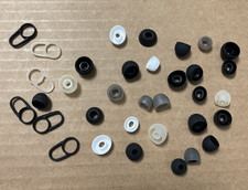 Lot of 34 Silicone rubber earphone tips ultimate ear replacement tips earbuds.