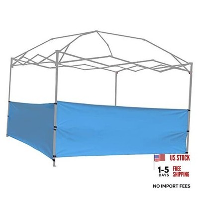 2pcs Half Sidewalls Panel for Pop Up Canopy Gazebo Tent Shelter 10'x10', Blue