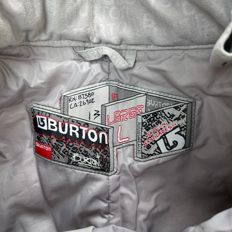 Burton Pants Boys Large White Ski Snowboarding Straight Leg Thermal Insulated - Image 3 of 4