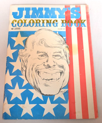 Vintage Jimmy Carter 1976 Jimmy's Coloring Book Satire Cartoon