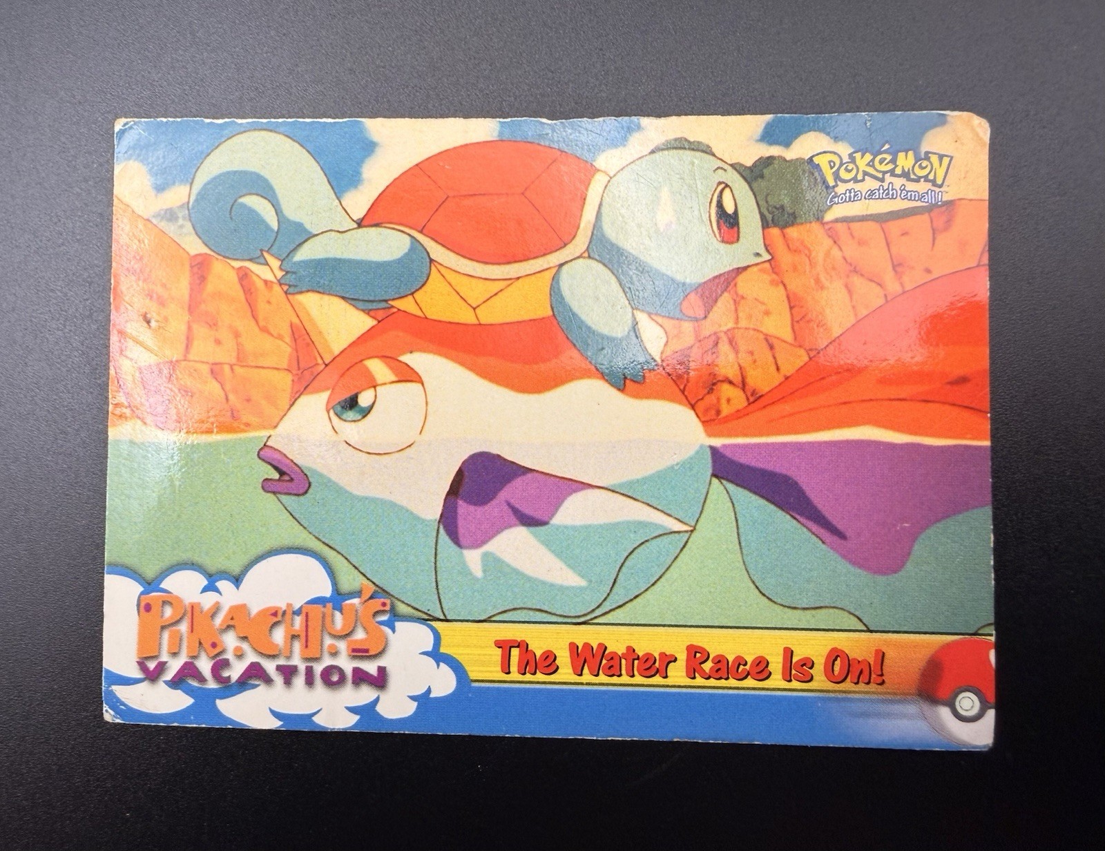 Pokemon Topps The Water Race Is On! Pika's VA 47 Moderate NON HOLO Trading Card