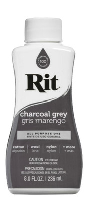 Rit, All Purpose Liquid Dye, Charcoal Grey, 8 fl. oz.
