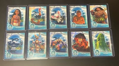 2026 Topps Chrome Disney Moana 10th Anniversary FULL SET 10 Cards MN-1-10