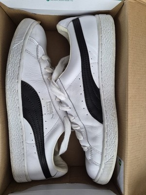 Puma Basket Classic LFS Size 9 White Black 354367-22
