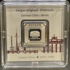 Geiger Edelmetalle German Cities Berlin 5g .999 Fine Silver Bar Limited