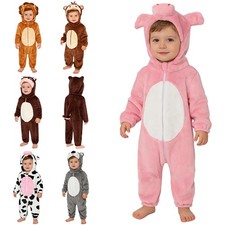 Baby Animal Outfit Cosplay Hooded Christmas Romper Toddler Infant Unisex Boys