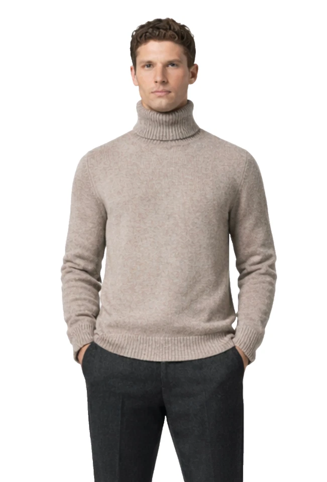 ZEGNA Oasi Cachemire Col Roulé Pull Sweater Nouveau XXL - Photo 2/4